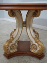 64041EC: Italian Marble Top Octagonal Painted Base