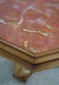 64041EC: Italian Marble Top Octagonal Painted Base