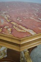 64041EC: Italian Marble Top Octagonal Painted Base