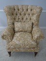 64342EC: EJ VICTOR Tufted Barrel Back Upholstered 