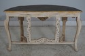 L64229EC: Italian Style Carved Base Console Table 