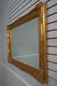 68257: LABARGE Rectangular Gold Frame Beveled Mirr