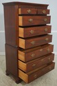 68361: BAKER Chippendale Style Mahogany High Chest