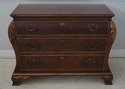 68378: CENTURY Mahogany Chippendale Bombe Dresser 