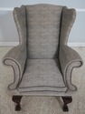 68404: Pair Of BAKER Upholstered Wing Back Chairs