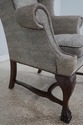 68404: Pair Of BAKER Upholstered Wing Back Chairs