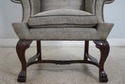 68404: Pair Of BAKER Upholstered Wing Back Chairs