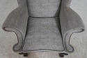 68404: Pair Of BAKER Upholstered Wing Back Chairs