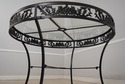 F68566: RUSSEL WOODWARD Wrought Iron Table & 4 Cha
