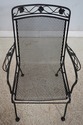 F68566: RUSSEL WOODWARD Wrought Iron Table & 4 Cha