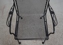 F68566: RUSSEL WOODWARD Wrought Iron Table & 4 Cha
