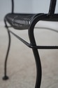 F68566: RUSSEL WOODWARD Wrought Iron Table & 4 Cha
