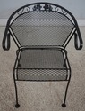F68566: RUSSEL WOODWARD Wrought Iron Table & 4 Cha