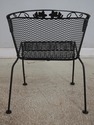 F68566: RUSSEL WOODWARD Wrought Iron Table & 4 Cha