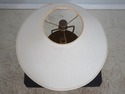 F72667: RALPH LAUREN Cylinder Glass & Brass Table 