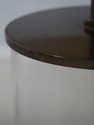 F72667: RALPH LAUREN Cylinder Glass & Brass Table 