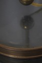 F72667: RALPH LAUREN Cylinder Glass & Brass Table 