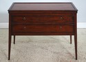 L73166: HENREDON Rustic Finish 2 Drawer Serving Ta