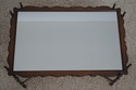 72705: BAKER Bamboo Form Iron Base Coffee Table 