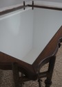 72705: BAKER Bamboo Form Iron Base Coffee Table 