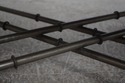 72705: BAKER Bamboo Form Iron Base Coffee Table 
