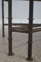 72705: BAKER Bamboo Form Iron Base Coffee Table 