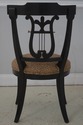 73169: Pair Lyre Back Black Finish Occasional Chai