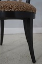 73169: Pair Lyre Back Black Finish Occasional Chai