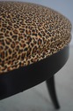 73169: Pair Lyre Back Black Finish Occasional Chai