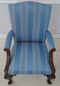 72394: BAKER Georgian Style Carved Mahogany Librar