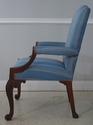 72394: BAKER Georgian Style Carved Mahogany Librar