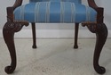 72394: BAKER Georgian Style Carved Mahogany Librar