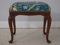 73170: Pair SCALAMANDRE Upholstered Queen Anne Sto