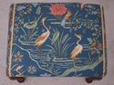 73170: Pair SCALAMANDRE Upholstered Queen Anne Sto