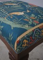 73170: Pair SCALAMANDRE Upholstered Queen Anne Sto