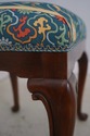 73170: Pair SCALAMANDRE Upholstered Queen Anne Sto