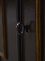 L73125: Antique Chinoiserie Decorated 2 Door China