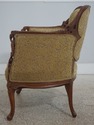 L73173: Pair French Louis XV Wide Seat Swan Carved