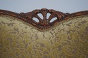 L73173: Pair French Louis XV Wide Seat Swan Carved
