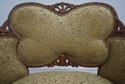 L73173: Pair French Louis XV Wide Seat Swan Carved