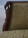 L73173: Pair French Louis XV Wide Seat Swan Carved