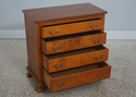L72138: Vintage Bench Made Tiger Maple 4 Drawer Ba