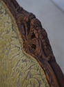 L73173: Pair French Louis XV Wide Seat Swan Carved
