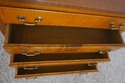 L72138: Vintage Bench Made Tiger Maple 4 Drawer Ba