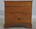 L72138: Vintage Bench Made Tiger Maple 4 Drawer Ba