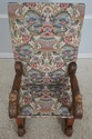 72508: Antique Italian Cherub Carved Frame Throne 