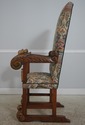 72508: Antique Italian Cherub Carved Frame Throne 