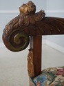 72508: Antique Italian Cherub Carved Frame Throne 