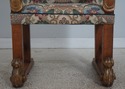 72508: Antique Italian Cherub Carved Frame Throne 