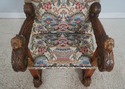72508: Antique Italian Cherub Carved Frame Throne 